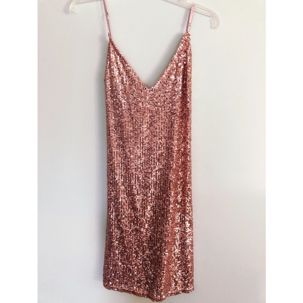 NWT Victoria’s Secret Pink Sequin Slip Dress XL